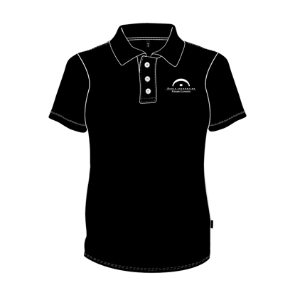 Image de Polo avec boutons (Noir)